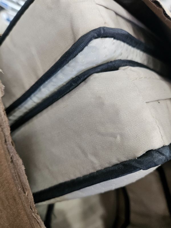 Photo 1 of ** Cushions only ** Shintenchi 5 Pieces Outdoor Patio Sectional Sofa Couch, Black PE Wicker Furniture Sets, Patio Conversation Sets with Washable Cushions Glass Coffee Table for Garden, Poolside, Backyard,(Khaki)