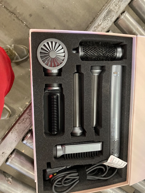 Photo 1 of AOMEES Professional Hot Air Styler & Drying System, 6 in 1 Powerful Hair Dryer Brush • Styling Without Heat Damage, with Air Curler, Hair Dryer, Volumizer Brush, Hair Straightener Brush, Smooth Comb