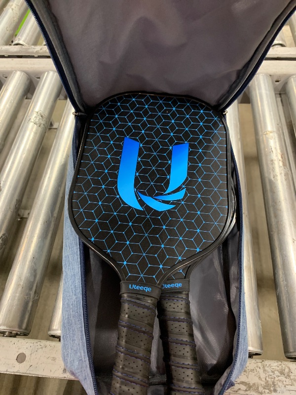 Photo 1 of [Mid 2025 Upgrade] Thermoformed 14mm Graphite Pickleball Paddles Set of 2 – Semi-Textured, Lightweight, USAPA Approved Pickleball Rackets with Non-Slip Grip, 4 Outdoor Balls & Bag Included