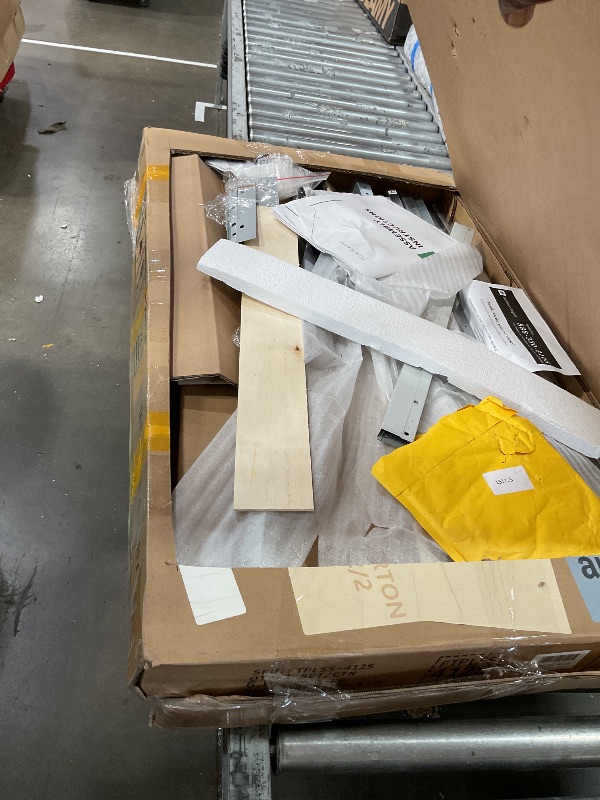 Photo 1 of DWVO 8x6ft Metal Outdoor Storage Shed with Window, Lockable Tool Storage Sheds, Oversized Steel Garden Sheds with Sloped Roof for Backyard, Patio, Garage, Lawn (Gray + White) ****THIS IS BOX 2 OF ONLY