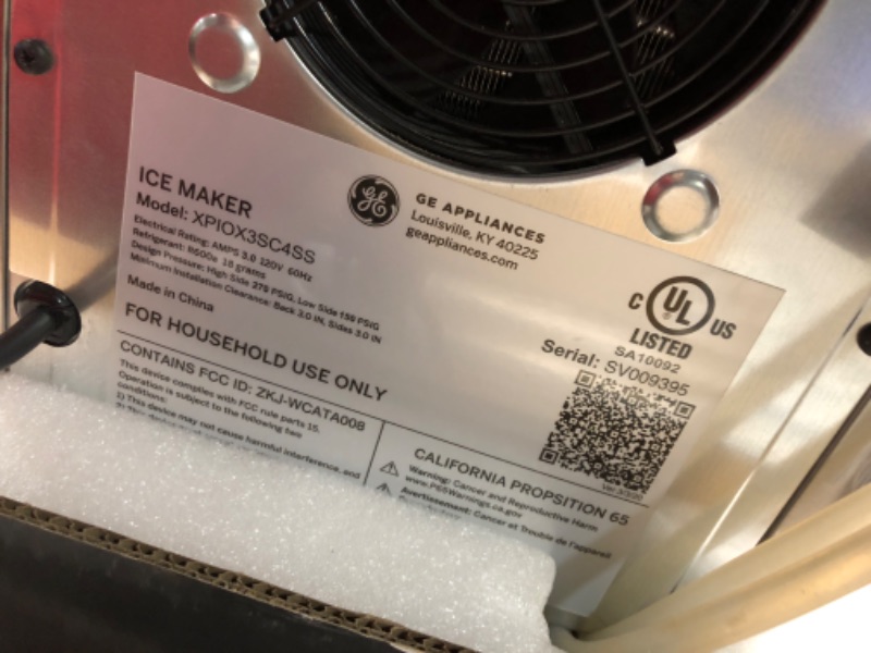 Photo 1 of ***NON-FUNCTIONAL, FOR PARTS ONLY, HEAVILY USED AND DIRTY*********
GE Profile Opal 2.0 XL with 1 Gallon Tank, Chewable Crunchable Countertop Nugget Ice Maker, Scoop included, 38 lbs in 24 hours, Pellet Ice Machine with WiFi & Smart Connected, Stainless St