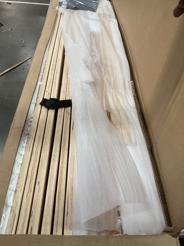 Photo 1 of ***PARTS ONLY***King Size Wood Platform Bed Frame-12 Inch Solid Wood Queen Bed Frame with Slat Support, No Box Spring Needed-Rustic Pine