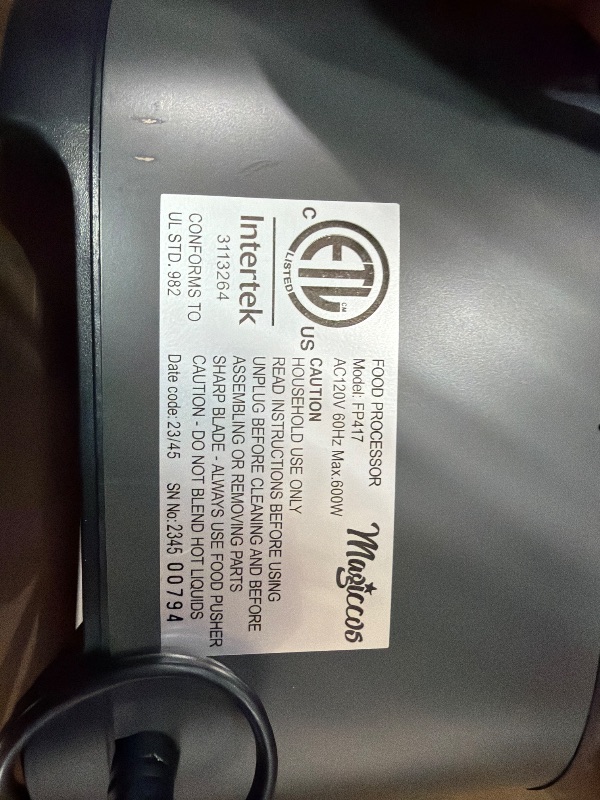 View 4 of **PARTS ONLY** MAGICCOS 14-Cup Food Processor