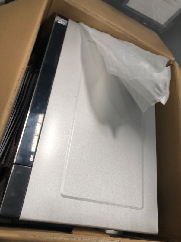 Photo 1 of POWERS ON*Panasonic NN-SN68KS Compact Microwave Oven with 1200W Power, Sensor Cooking, Popcorn Button, Quick 30Sec & Turbo Defrost, 1.2 cu.ft, Stainless Steel
