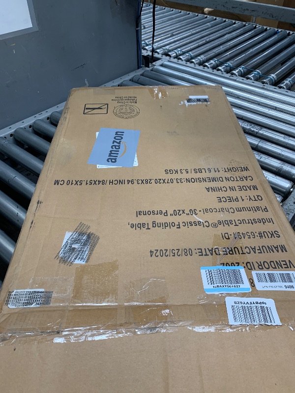 Photo 1 of ***LEGS ONLY**Iceberg Small Camping Personal Folding Table, Heavy Duty Utility Table, Adjustable Height, Charcoal, 19.5” L x 30” W x 28" H