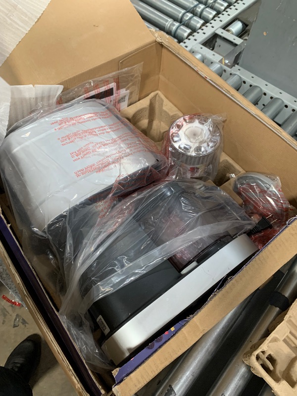 Photo 1 of (USED) Ninja CREAMi Deluxe Ice Cream & Frozen Treat Maker for Ice Cream, Sorbet, Milkshakes, Frozen Yogurt, & More, 11-in-1, XL Capacity, Silver, Includes (2) Family-Sized 24 oz. Tubs, NC501
