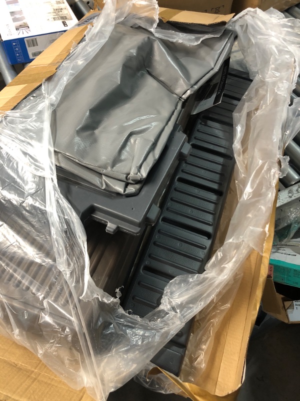 Photo 1 of (PARTIAL SET) (SIGNS OF USE) Hot Tub Steps, Outdoor Spa Steps with Storage, Non-Slip & Sturdy Hot Tub Stairs, 36 Inches Long, Coffee/Grey