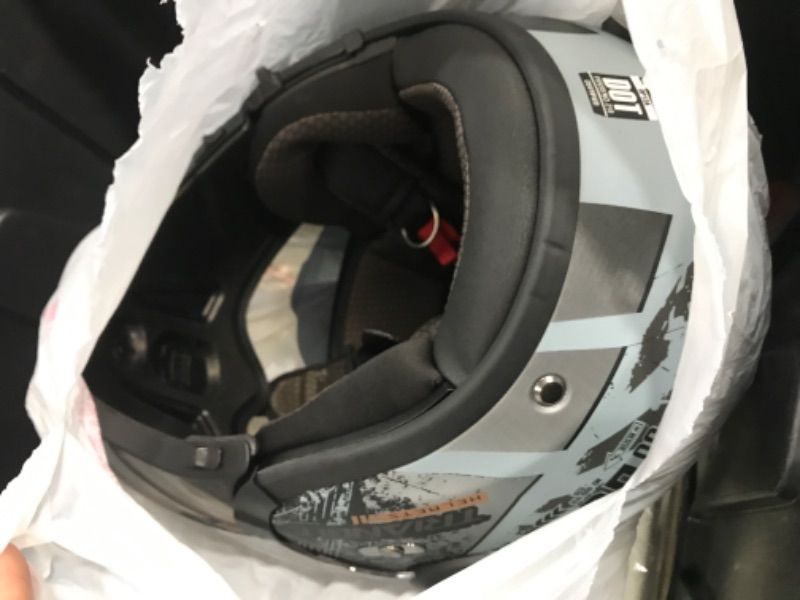 Photo 1 of (see all images) TRIANGLE Full Face Motorcycle Helmets,Off-Road Motocross Helmet for Men & Women,Dual Visor with Internal (L)