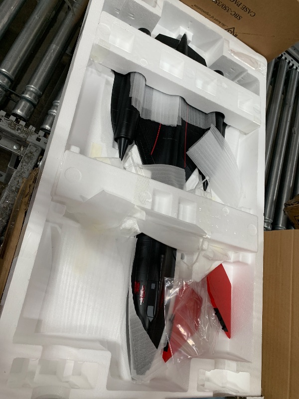 Photo 1 of (missing pieces)(not functional)(sold for parts) E-flite RC Airplane SR-71 Blackbird 40mm Twin EDF BNF Basic Transmitter Battery 