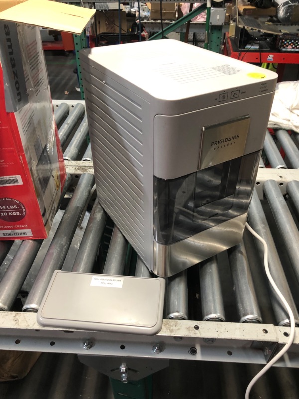 Photo 1 of Frigidaire Nugget Ice Maker, Countertop Ice Machine with Transparent Window, Sonic Ice Maker with 44 lbs. Capacity, Auto Self Cleaning Ice Maker Machine, 2.0 Gen, Cream - 16.75D x 11.75W x 20.25H