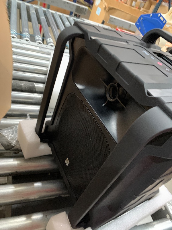 Photo 1 of ***POWERS ON**WORKS WHEN PLUGGED IN**DOES NOT CHARGE**

Altec Lansing Sonic Boom - Waterproof Bluetooth Speaker with Phone Charger, IP67 Outdoor Speaker, 3 USB Charging Ports, 50 Foot Range & 20 Hours Battery Life