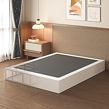 Photo 1 of 10 Inch Full Size Box Spring High Profile, Heavy Duty Metal Box Spring Full Bed Base with Fabric Cover, Mattress Foundation, Noise Free, Easy Assembly