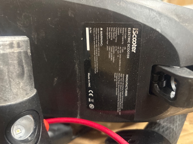Photo 1 of ***parts only***iScooter Electric Scooter