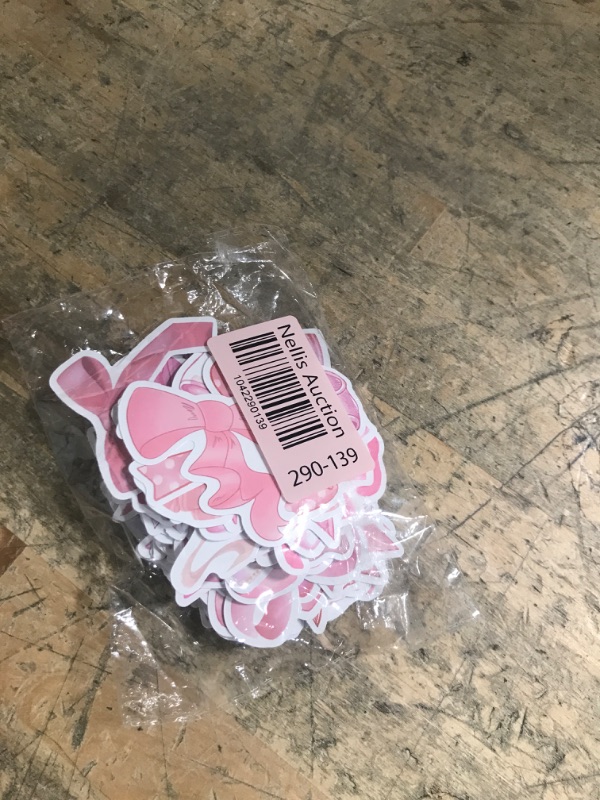 Photo 1 of 103Pcs Pink Bows Stickers,Monogram Decal Vintage Aesthetic Stickers, Trendy Waterproof Vinyl Decors for Water Bottle Laptop Notebook Luggage Phone Suitcase Cars Bumper for Teenagers, Assorted