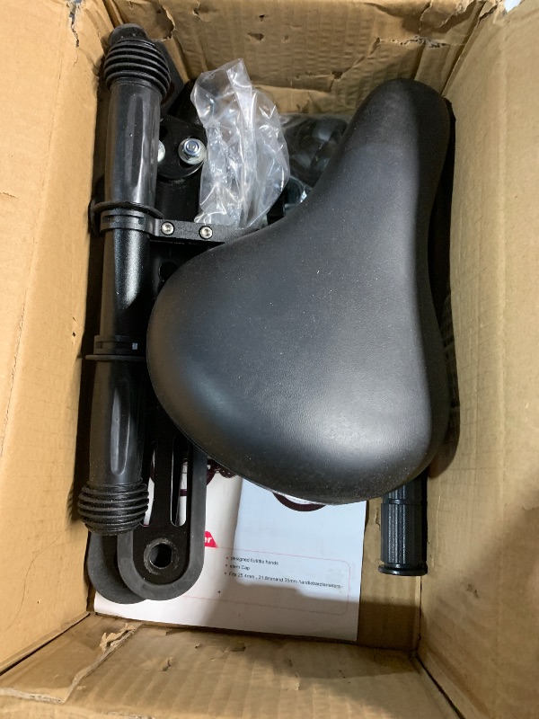 Photo 1 of ***(MISSING PARTS)***shouldbuy Kids Bike Seat Replacement with Handlebar,Detachable Front Mounted Child Bicycle Seat with Foot Pedals for Children 2~5 Years