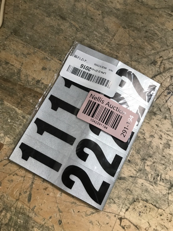 Photo 1 of 2 inch Self Adhesive Numbers for Mailbox, House Numbers, Reflective Mailbox Number, Trash Cans Number, for Outside, 120 PCS (Black/White)