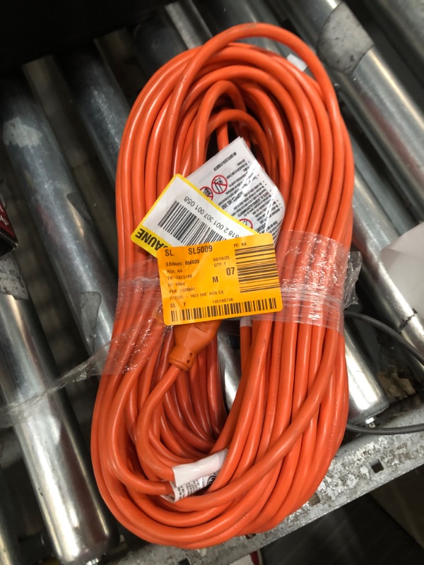 Photo 1 of *UNKNOWN OF ANY DAMAGES** 100 FT INDOOR/OUTDOOR EXTENSION CORD