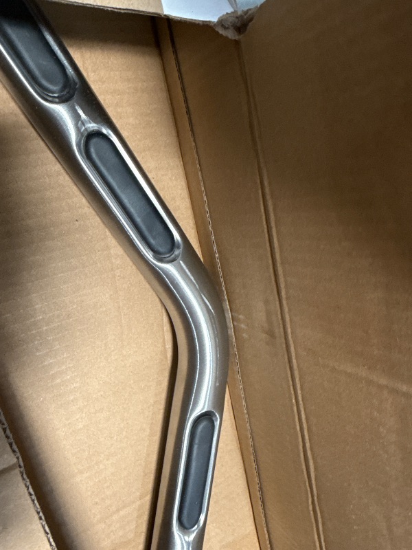 Photo 1 of (Used)(damaged)  Brushed Nickel Bathroom Safety 16-Inch Stainless Steel Angled Shower Grab Bar for Handicapped 