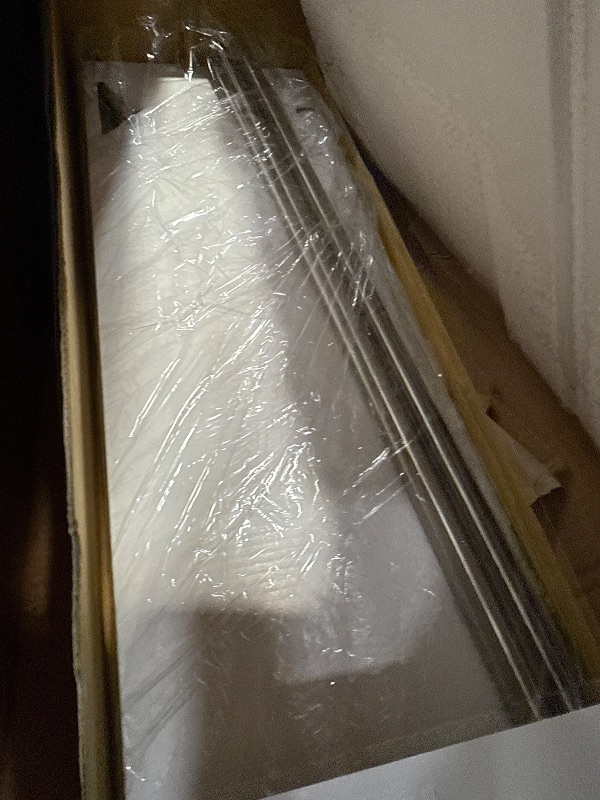 Photo 1 of (Damaged)(sold for parts)  Lounge Collection Brushed Nickel 24-Inch Double Towel Bar, Wall Mounted Towel Rack for Bathroom 