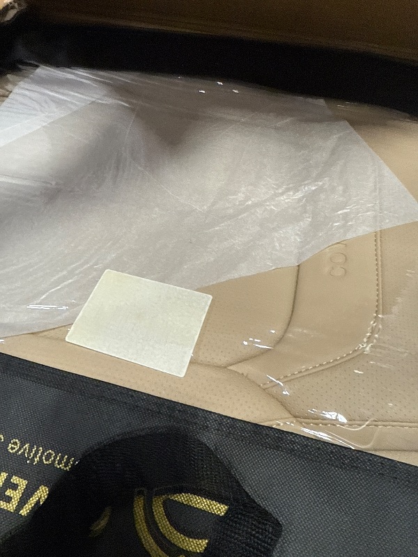 Photo 1 of (2 front seats) Coverado Seat Covers, Car Seat Covers Front Seats, Car Seat Cover, Car Seat Protector Waterproof, Car Seat Cushion Nappa Leather, Beige Seat Covers Carseat Cover Universal Fit for Most Cars
