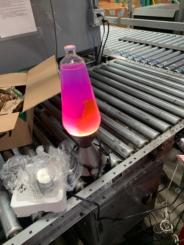 Photo 1 of ***PARTS ONLY***LAVA The Original Lamp - Large 52oz 16.3" - Vivid Twilight - Classic Liquid Motion Lamp - Orange and Purple Liquid - Item #5119 (Amazon Exclusive)