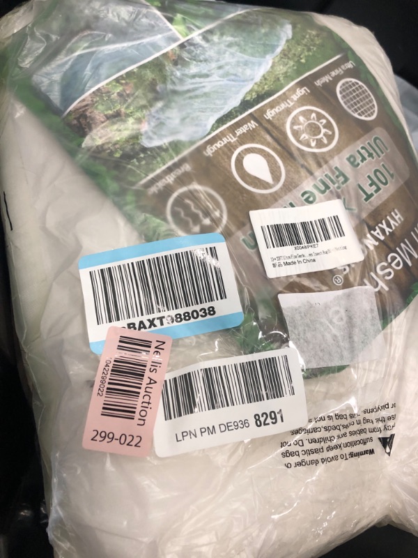 Photo 1 of 10 * 33FT Ultra Fine Garden Mesh Netting Pest Barrier, White Plant Covers for Outdoor Patio Greenhouse Crop Vegetables Fruit Flower Garden Protection, Row Covers Fabric Screen Insect Bug Bird Netting