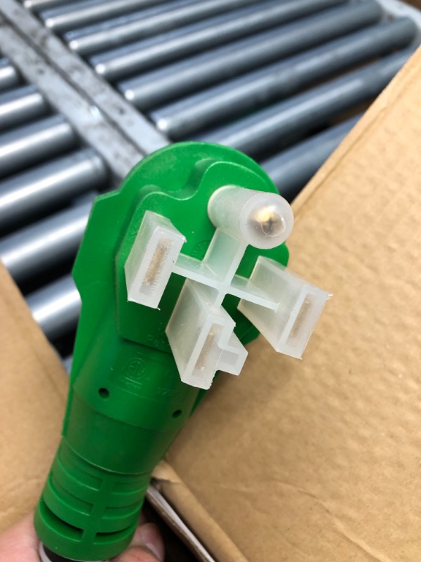 Photo 1 of RVGUARD 50 Amp 50 Foot RV/EV Extension Cord, NEMA 14-50P/R Heavy Duty Extension Cord with LED Power Indicator and Cord Organizer, Green, ETL Listed