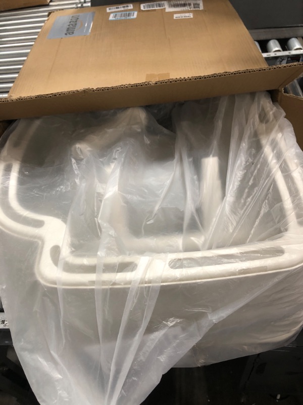 Photo 1 of Bedside Commode,Upgraded Safety Commode(520 lbs),Toilet for Elderly and Disabled Bedside Potty Chairs for Adults Silent Close Commode Toilet for Elderly & Adults - Detachable Handles, Anti-Slip Base