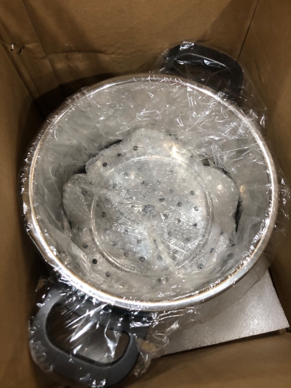 Photo 1 of ****MISSING HARDWARE***3-In-1 304 Stainless Steel Pressure Cooker 6.3 QT: [Explosion-Proof] [3 PSI Settings], One-Hand Locking, Induction Compatible, Glass Lid & Steamer Rack Included, Olla de Presion