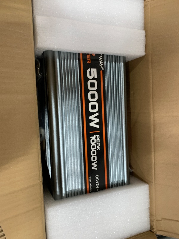 Photo 1 of ***PARTS ONLY***5000 watt Power Inverter DC 12V to AC 110V/120V Converter,10000w Peak.Comes with LCD Display,Wireless Controller, 4AC outlets,1USB.RV Inverter,Suitable for Camping,and Off-Grid Solar Inverter Systems