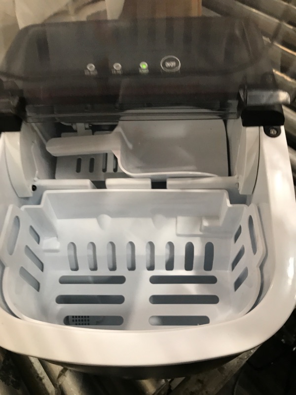 Photo 1 of (MAJOR USE) HealSmart Ice Maker for Countertop, 9 Ice Cubes Ready in 6 Mins, 26lbs Ice/24Hrs, with Self-Cleaning Feature, Ice Spoon and Basket, for Home, Kitchen, Camping, Party, Black
