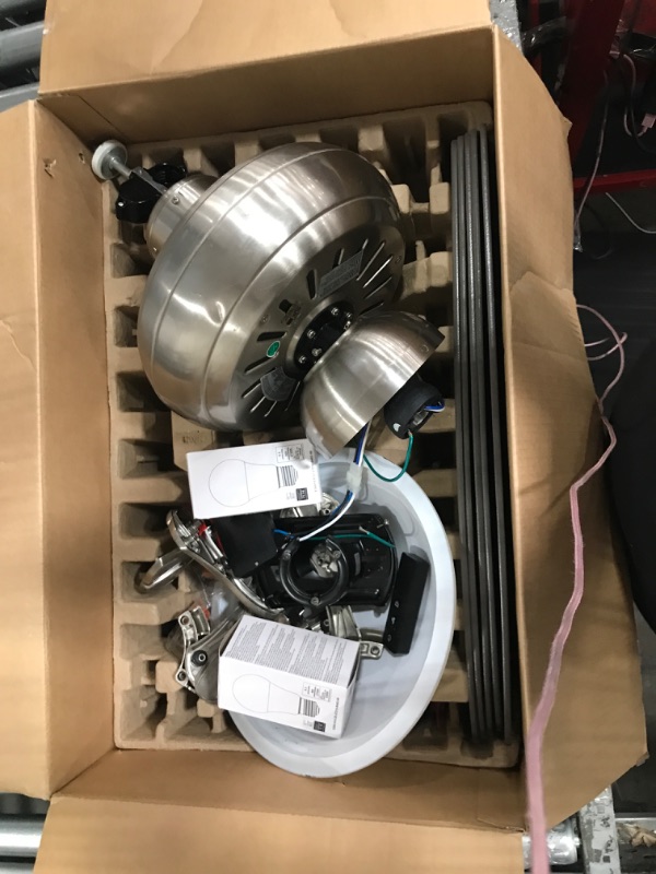 Photo 1 of ***PARTS ONLY***Southwind II 52 in. LED Indoor Brushed Nickel Ceiling Fan with Light Kit and Remote Control