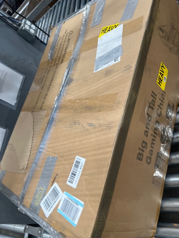 Photo 1 of ***MISSING HARDWARE***

HOFFREE Gaming Chair Massage with Speakers Bluetooth and Footrest Big and Tall Video Game Chair for Heavy People 400lb with Massager for Adults Blue and Black