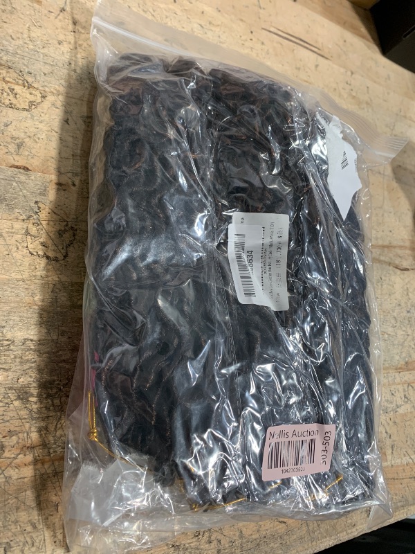 Photo 1 of 8 Packs Goddess Faux Locs Crochet Hair for Black Women, Goddess Locs Crochet Hair, Boho Style Locs, River Hair with Curly Ends (18Inch, T30#, 8Packs)