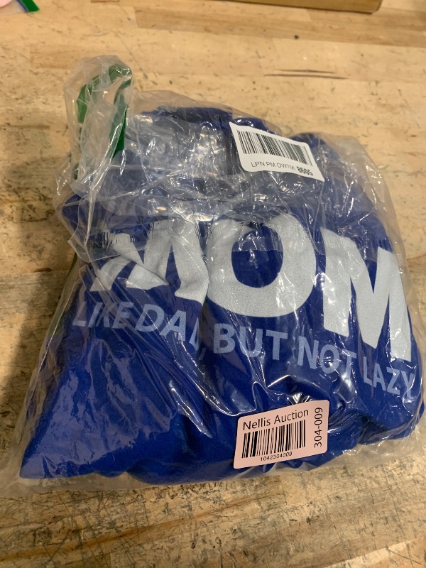 Photo 1 of "mom, like dad but not lazy* blue sweater for women size large