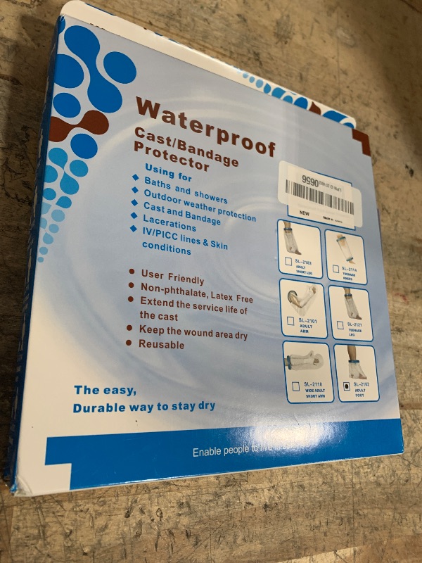 Photo 1 of 100% Waterproof Foot Cast Cover Wound Protector for Shower Bath, Watertight Cast Bag Covers for Broken Surgery Foot, Wound and Burns - Reusable [2025 Upgrade]