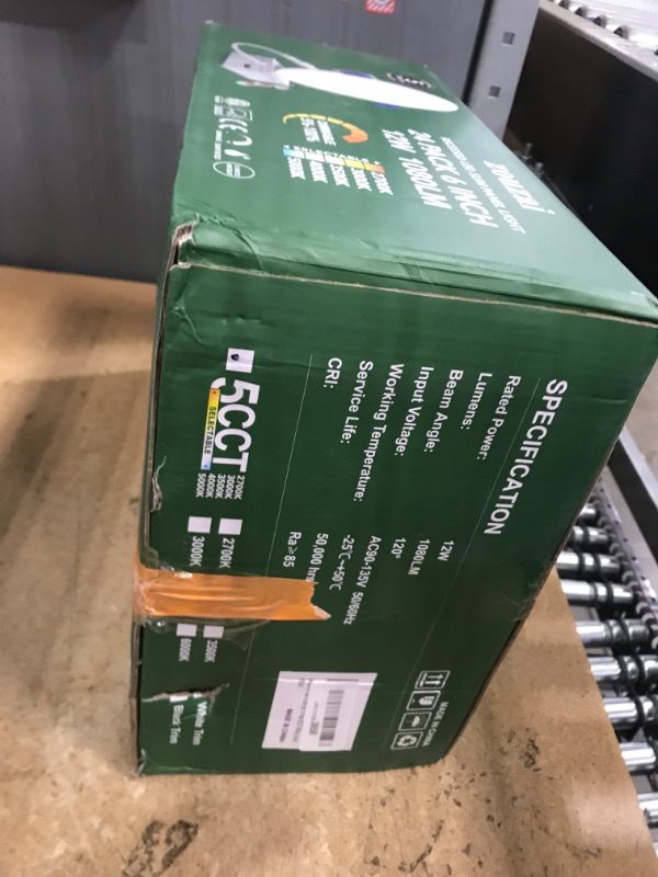 Photo 1 of zouzai 24 Pack 6 Inch Ultra-Thin LED Recessed Ceiling Light with Junction Box 5CCT Adjustable Dimmable Can-Killer Downlight - ETL and Energy Star Certified (24 Pack,5CCT, 6 Inch)