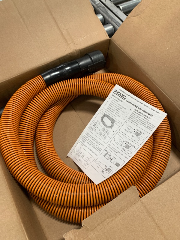 Photo 1 of 1-7/8 in. x 10 ft. Locking Professional Vacuum Hose Kit Accessory Shop Vacuum Attachments for RIDGID Wet Dry Vacs
