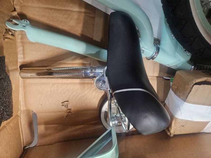 Photo 1 of  16 Inch Kids Cruiser Bike w/ Training Wheels, Ages 4 to 7, Mint Green