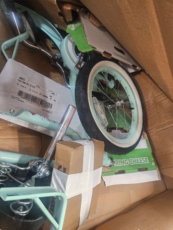 Photo 1 of  16 Inch Kids Cruiser Bike w/ Training Wheels, Ages 4 to 7, Mint Green