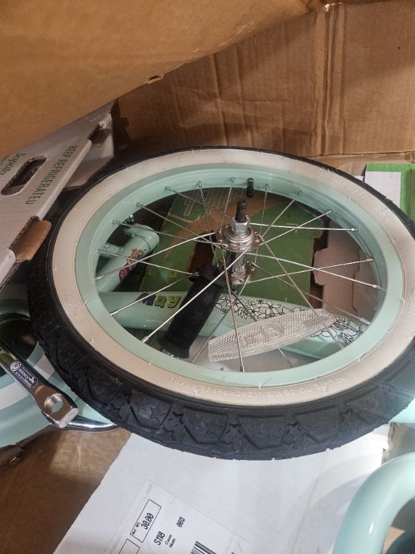 Photo 1 of  16 Inch Kids Cruiser Bike w/ Training Wheels, Ages 4 to 7, Mint Green