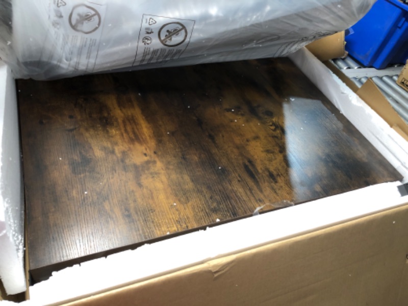 Photo 1 of ***INCOMPLETE - MISSING HARDWARE AND OTHER PARTS - SEE PICTURES***
YITAHOME 70.8" Large Kitchen Dining Room Table for 6-8 People, Rustic Brown Farmhouse Industrial Wood Style Rectangle Apartment Dinning Room Dinette Tables for Eating Dinner
