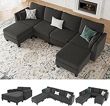 Photo 1 of *** PARIAL SET *** Modular Sectional Sofa, Convertible U Shaped Sofa Couch with High Density Memory Foam, 6 Seat Comfy Modular Sofa Couch for Living Room, Modern U Shaped Sectional Sofa, Dimgrey
