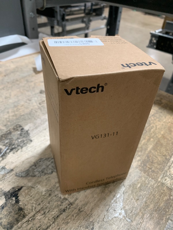 Photo 1 of [New] VTech VG131-11 DECT 6.0 Cordless Phone - Bluetooth Connection, Blue-White Display, Big Buttons, Full Duplex, Caller ID, Easy Wall Mount, 1000ft Range (Black)