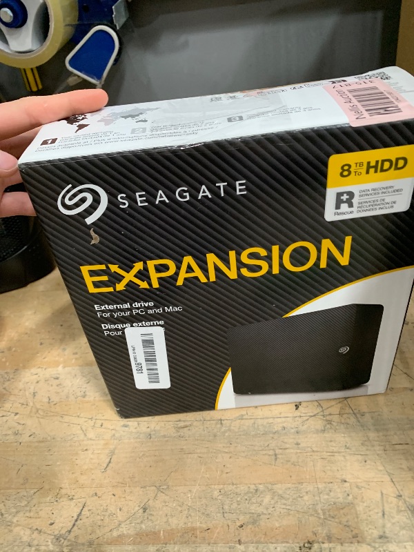 Photo 1 of *BROKEN USB* Seagate Expansion 8TB External Hard Drive HDD - USB 3.0, with Rescue Data Recovery Services (STKP8000400)