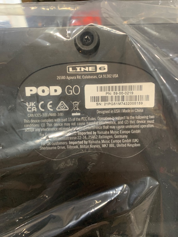 Photo 1 of *FOR PARTS ONLY* Line 6 POD Go Guitar Multi-Effects Pedal, Black