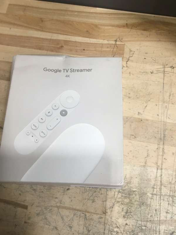Photo 1 of **FACTORY SEALED** Google TV Streamer 4K - Fast Streaming Entertainment on Your TV with Voice Search Remote - Watch Movies, Shows, Live TV, and Netflix in 4K HDR - Smart Home Control - 32 GB of Storage - Porcelain