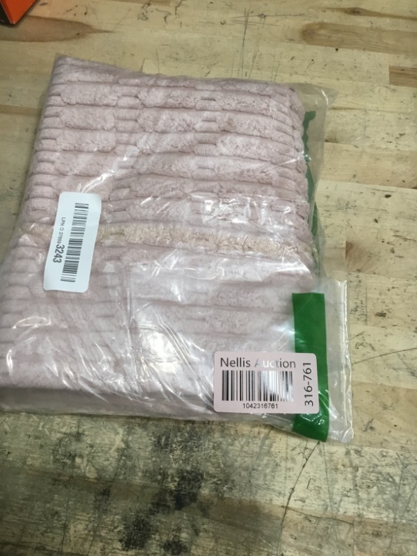 Photo 1 of *ONLY 1* Home Brilliant Pillow Covers 26 x 26 Corduroy Textured Euro Pillow Shams Covers Solid Plush Rose Throw Pillows for Balcony Patio Porch Sofa Decor, Set of 2, 26x26 inch, Soft Pink