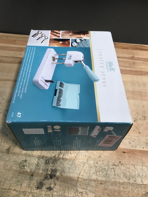 Photo 1 of ***PARTS ONLY***We R Makers, Jewelry Press Kit Machine, Includes 1 Jewelry Press, 34 Piece Metal Stamping Kit, and Alignment Stickers, The Perfect Jewelry Kit for Adults to Make Rings, Necklaces and Magnets