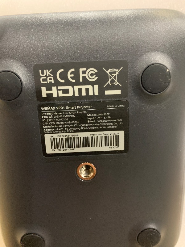 Photo 1 of WEMAX Google TV Projector, Netflix Officially Licensed 4K Support, Mini Projector with Wifi and Bluetooth, Smart Movie Projector for Home Theater, 1080P Full HD, MAX 120" Display, Dolby Audio